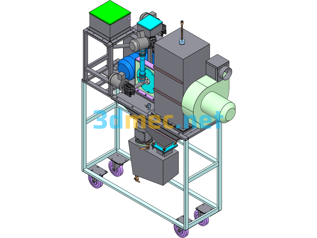 Low Temperature Pulverizer - 3D Model SolidWorks Free Download