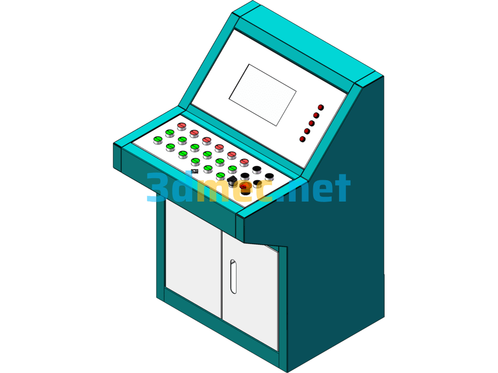 Drilling Rig Operating Table - 3D Model SolidWorks Free Download