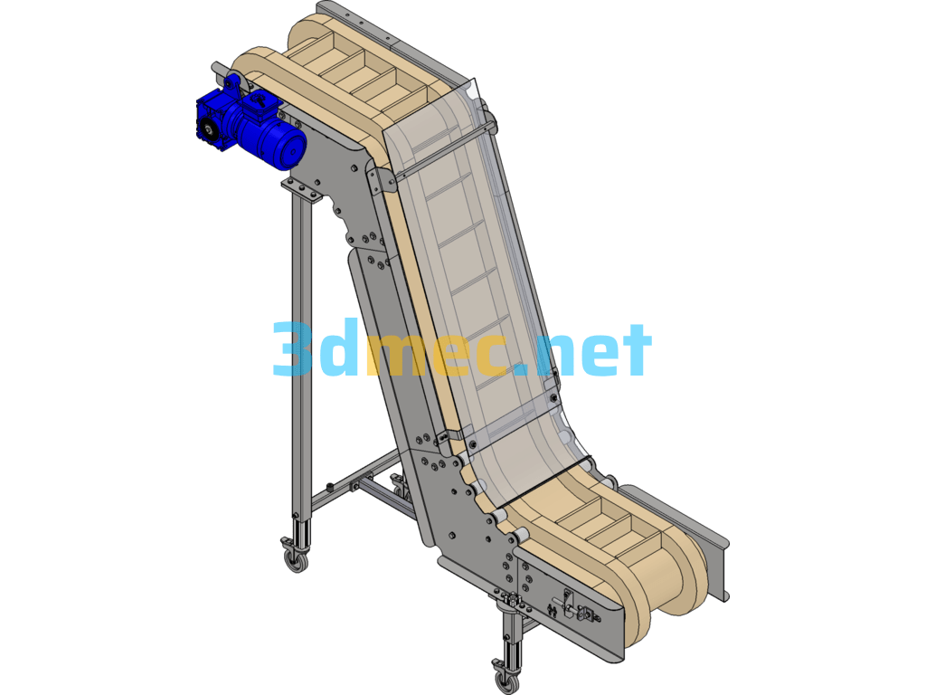 Z-Type Conveyor - 3D Model SolidWorks Free Download