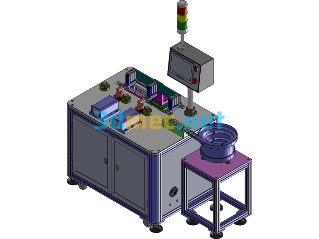 Automatic Drilling And Tapping Machine - 3D Model SolidWorks Free Download