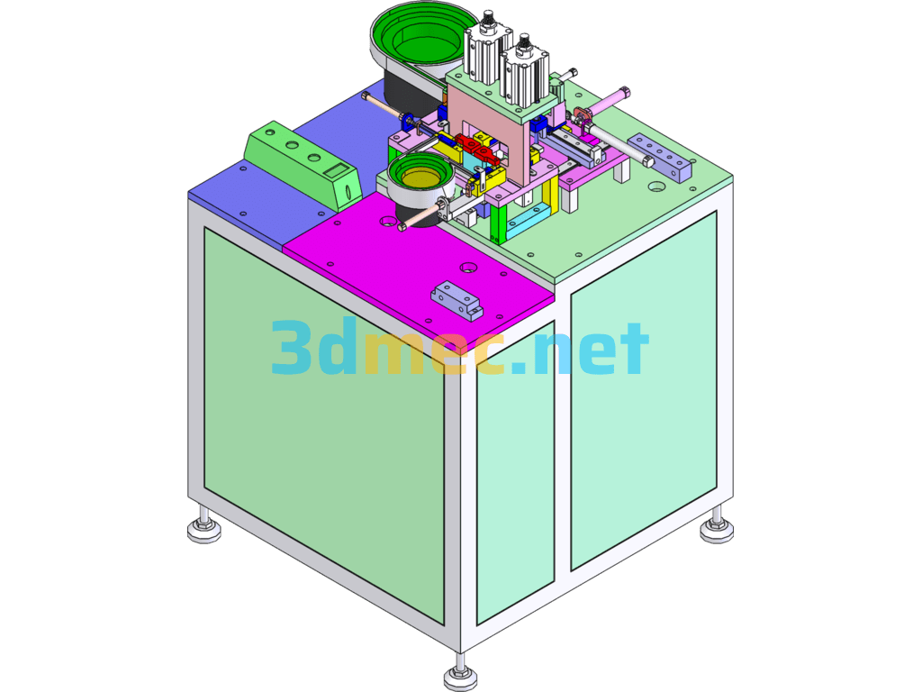 Contact Piece Riveting Machine - 3D Model SolidWorks Free Download