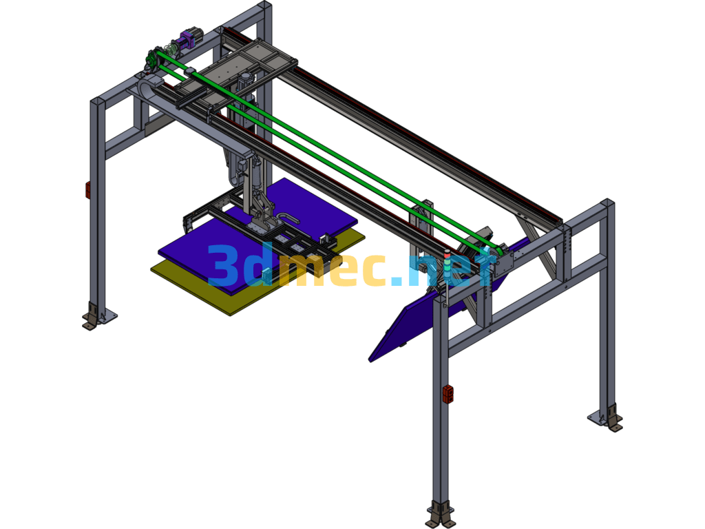 Large Size Display Vertical Machine - 3D Model SolidWorks Free Download