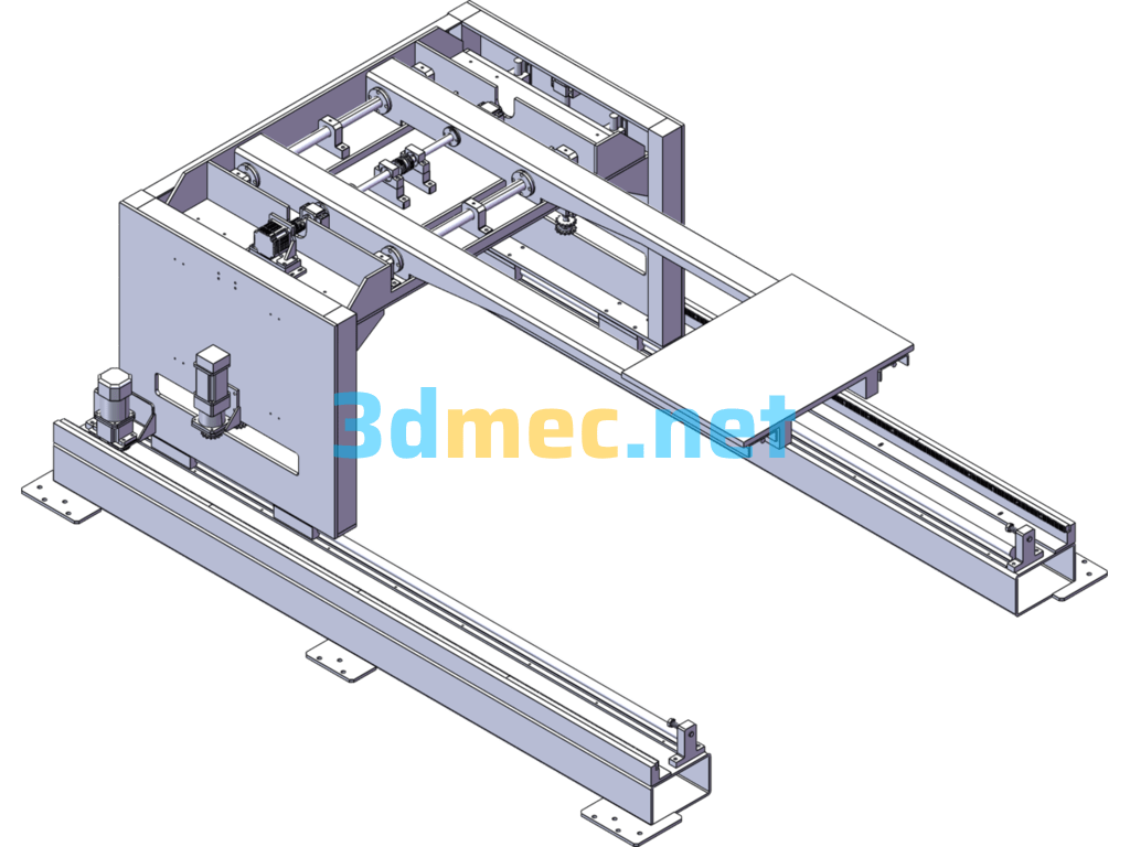 Pallet Lifting Mechanism - 3D Model SolidWorks Free Download