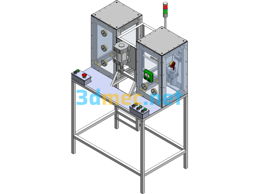 Testing Machine - 3D Model SolidWorks Free Download