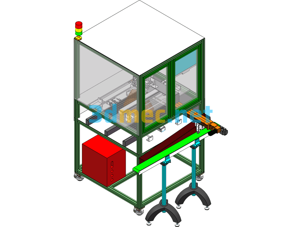 Small Workpiece Inspection Machine - 3D Model SolidWorks Free Download