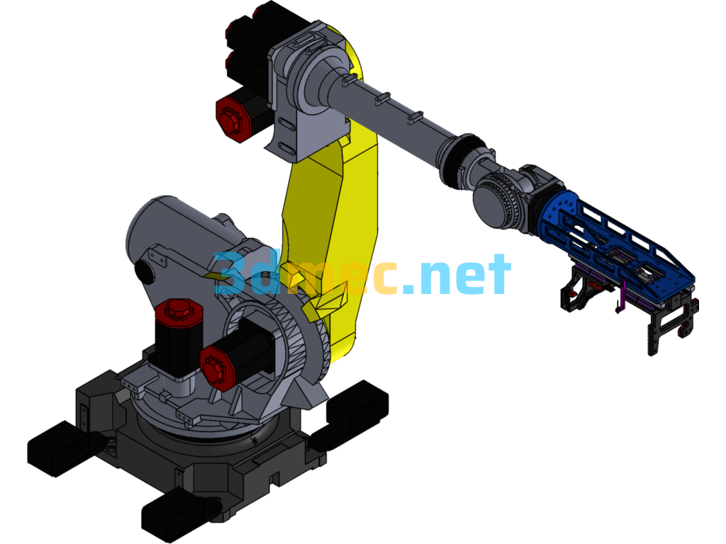 Robotic Gripper - 3D Model Exported Free Download