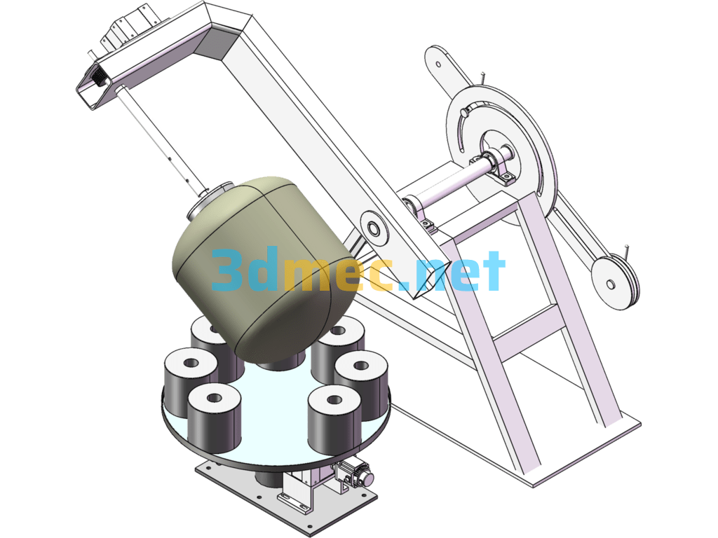 Automatic Winding Machine - 3D Model SolidWorks Free Download