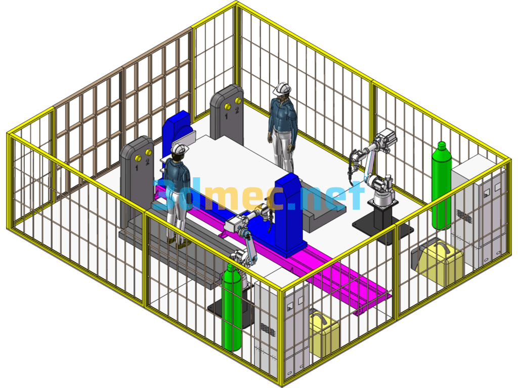 Stainless Steel Frame Welding Solution - 3D Model SolidWorks Free Download