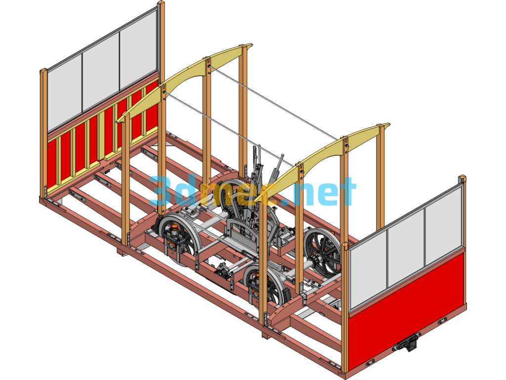 Cable Car Mechanical Equipment 3D Model - 3D Model SolidWorks Free Download