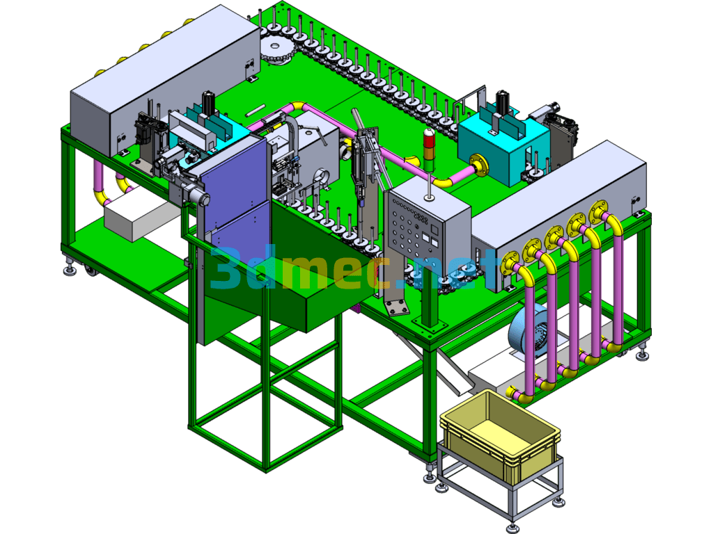 Automatic Pipe Welding Machine 3D Model - 3D Model SolidWorks Free Download