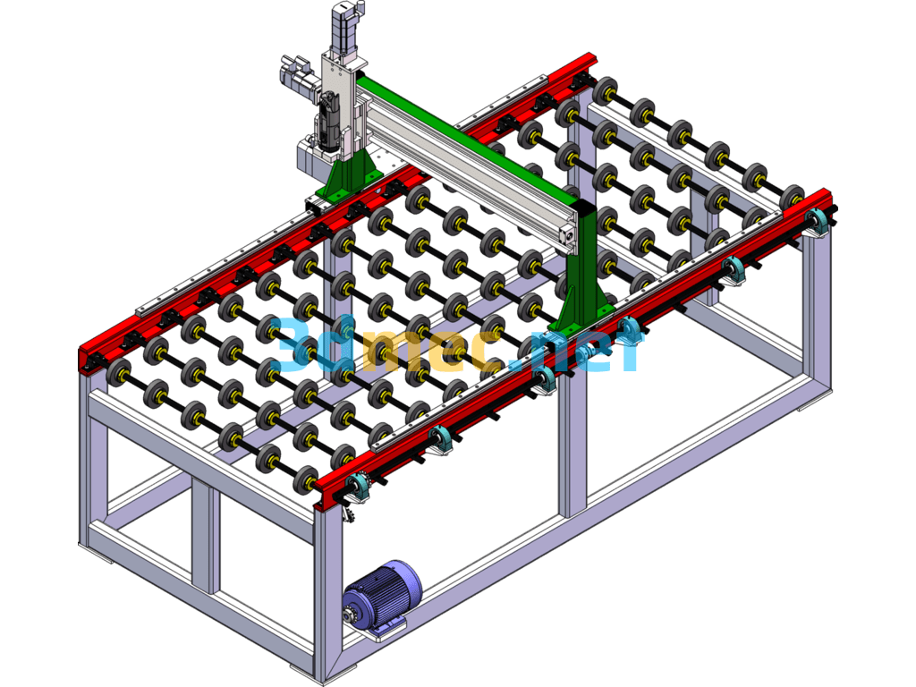 10mm Glass Cutting Machine 3D Image - 3D Model Exported Free Download