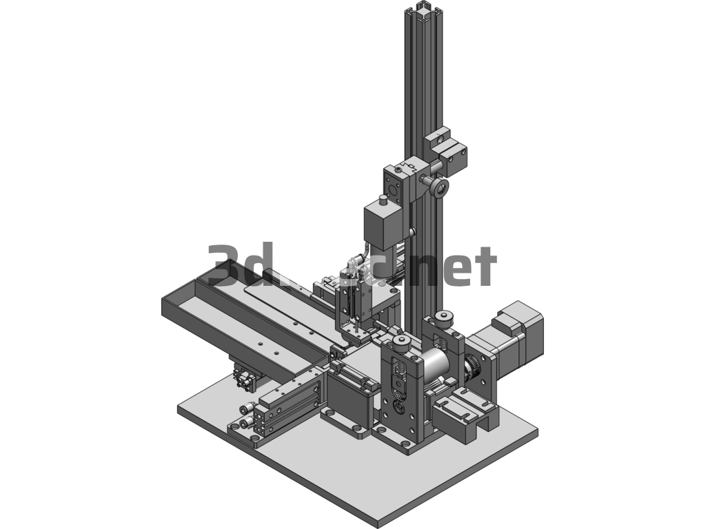 Automatic Cutting Machine - 3D Model SolidWorks Free Download