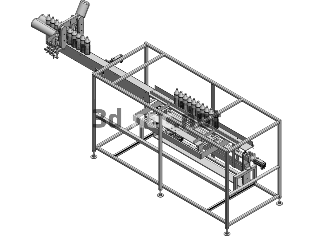 Bottle Packaging Machine 3D Model - 3D Model SolidWorks Free Download