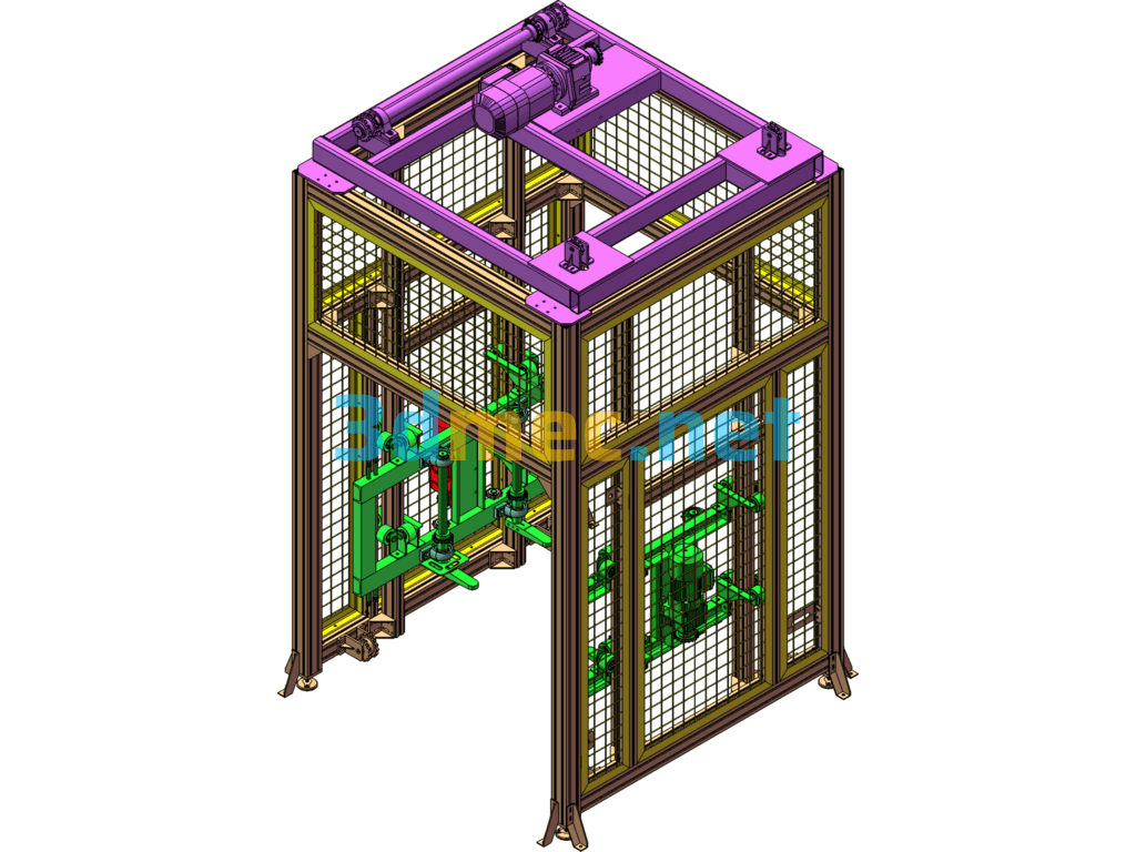 Disassembly Machine - 3D Model SolidWorks Free Download