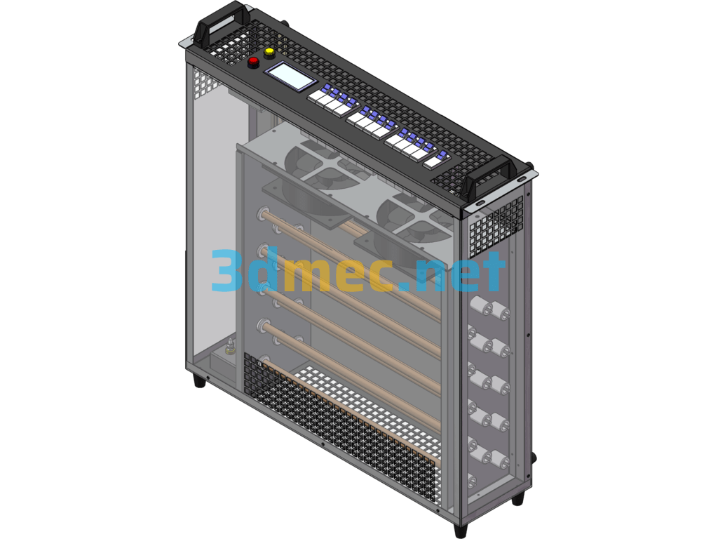 Portable Load Bank - 3D Model SolidWorks Free Download