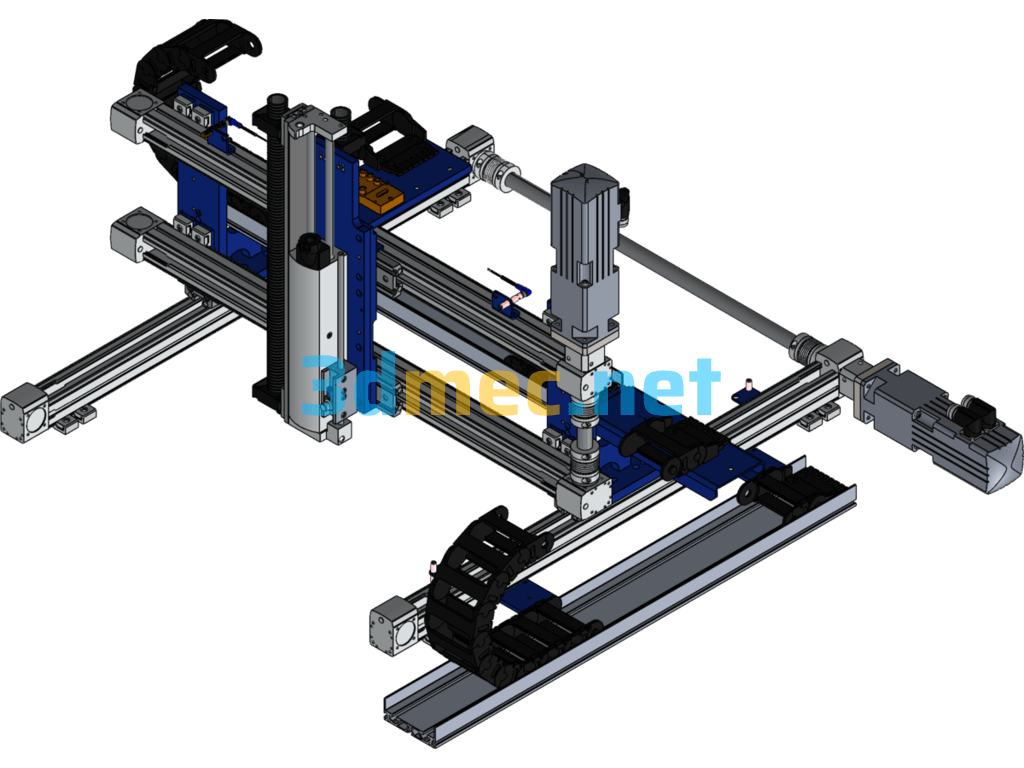 FESTO Three-Axis Coordinate Positioning Equipment - 3D Model SolidWorks Free Download