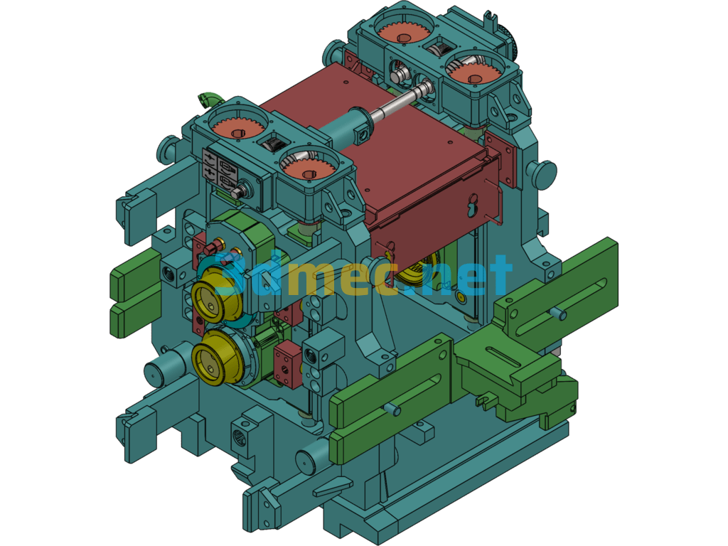 Bar Rolling Mill - 3D Model SolidWorks Free Download