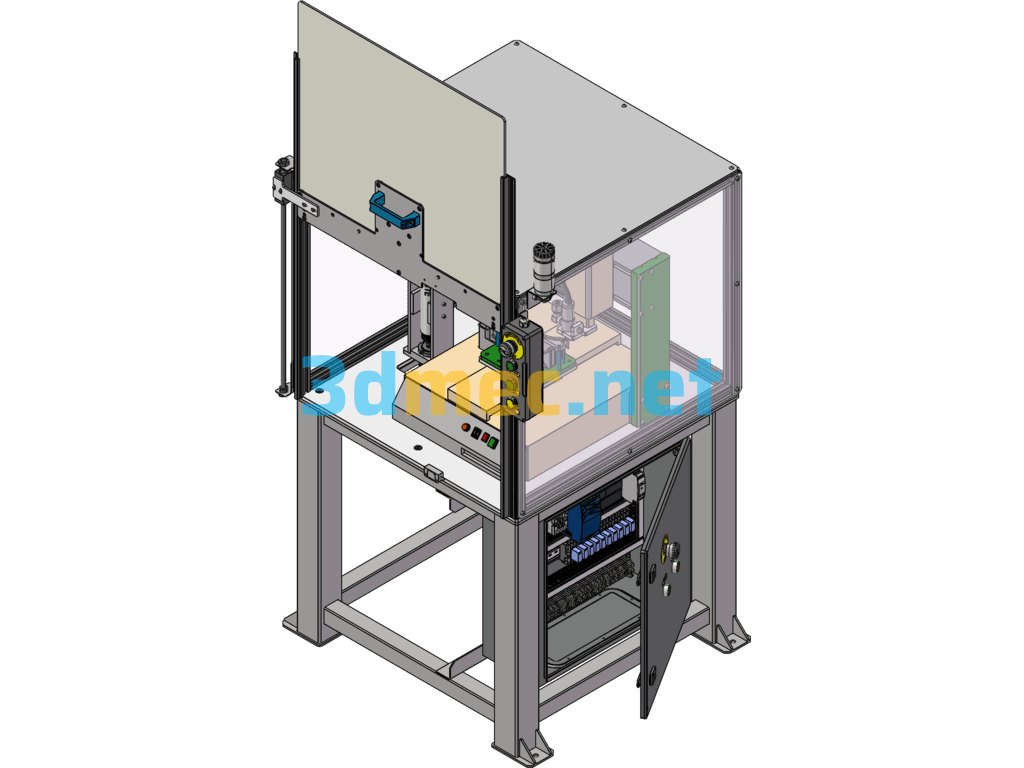 3D Model Of Hot Melt Glue Dispensing Station - 3D Model SolidWorks Free Download