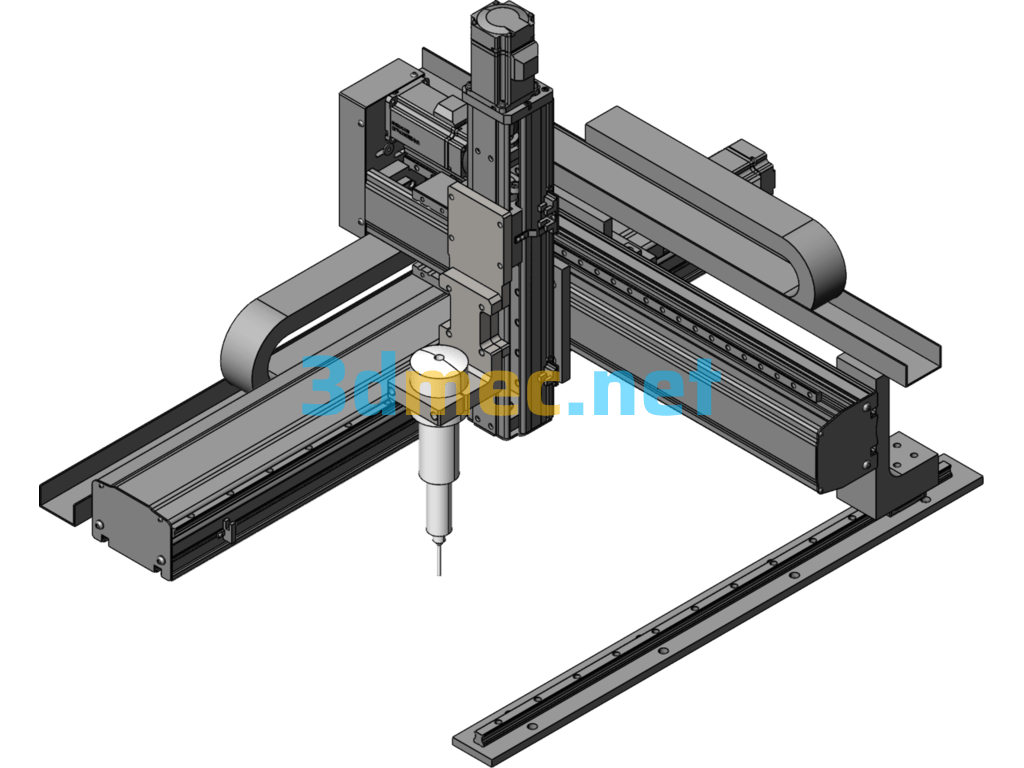 Gluing Robot - 3D Model SolidWorks Free Download