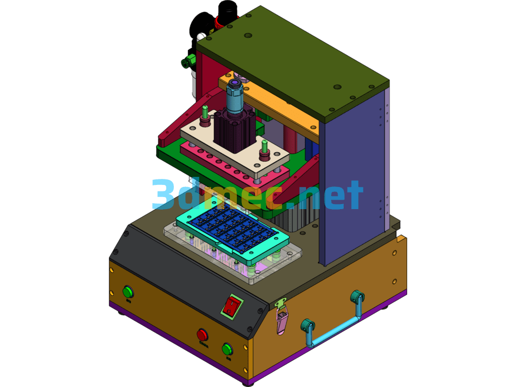 Pneumatic FCT Test Fixture - 3D Model SolidWorks Free Download