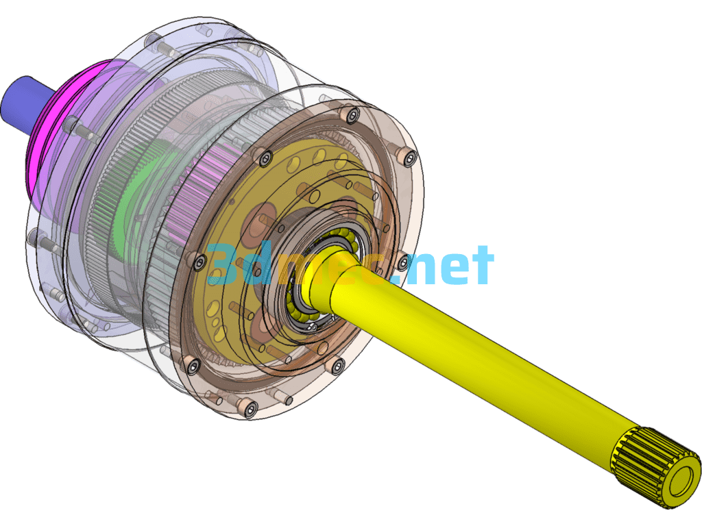 Planetary Gearbox - 3D Model SolidWorks Free Download