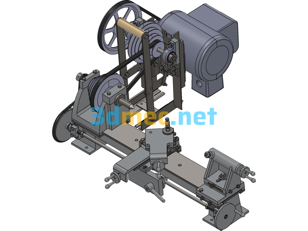 Micro Lathe - 3D Model SolidWorks Free Download