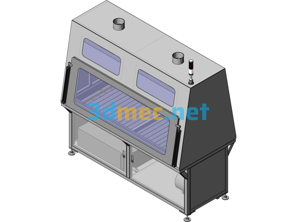 Pipe Cleaning Machine - 3D Model SolidWorks Free Download