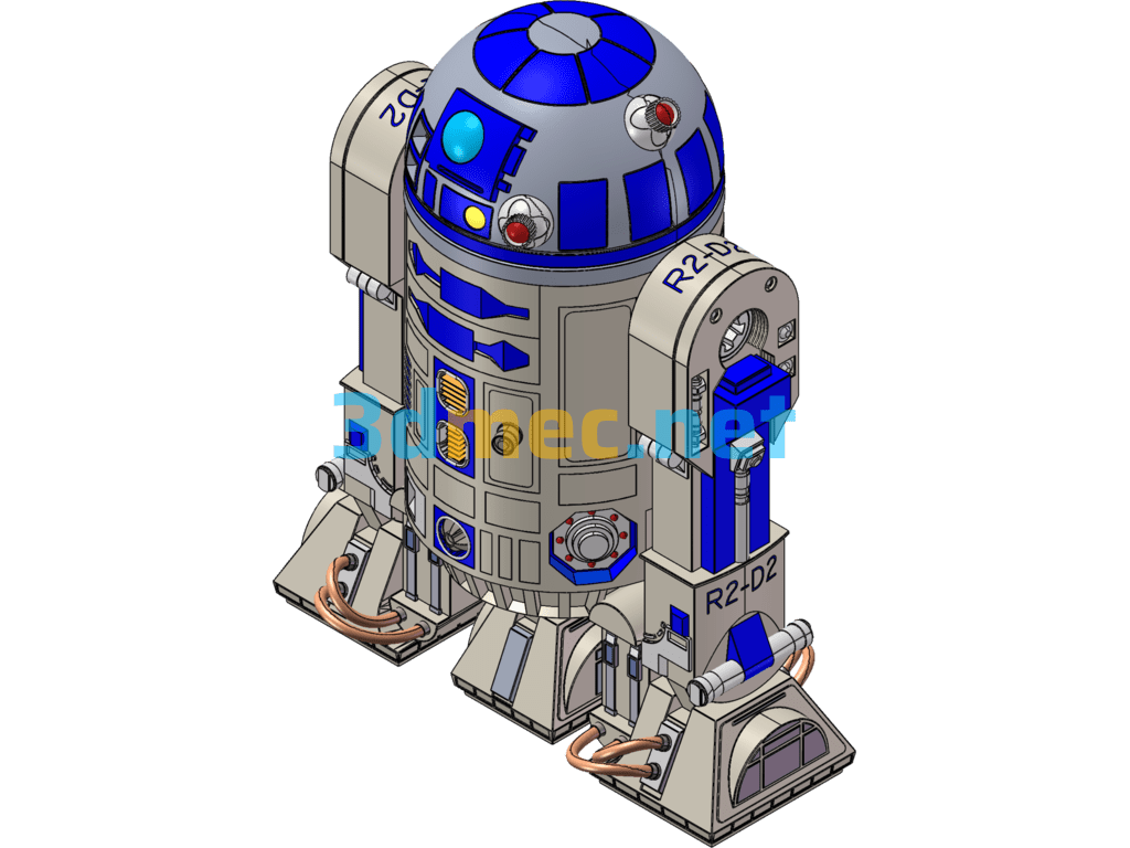 Toy Robot Model - 3D Model SolidWorks Free Download