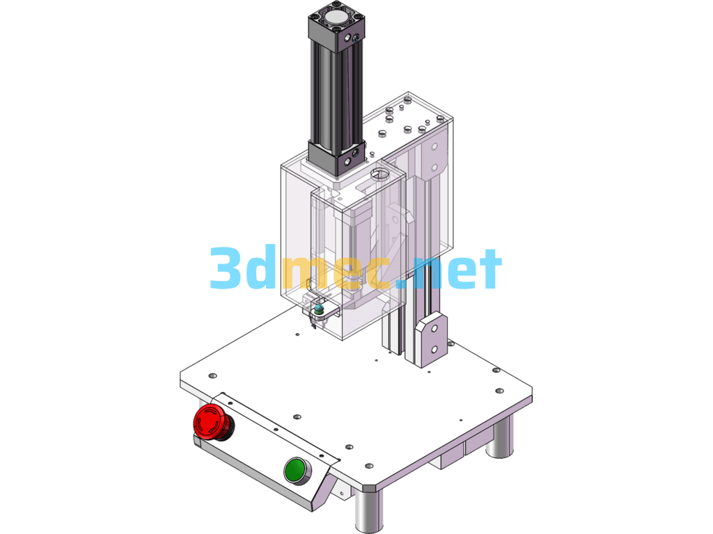 Toy Semi-Automatic Drilling Machine - 3D Model SolidWorks Free Download