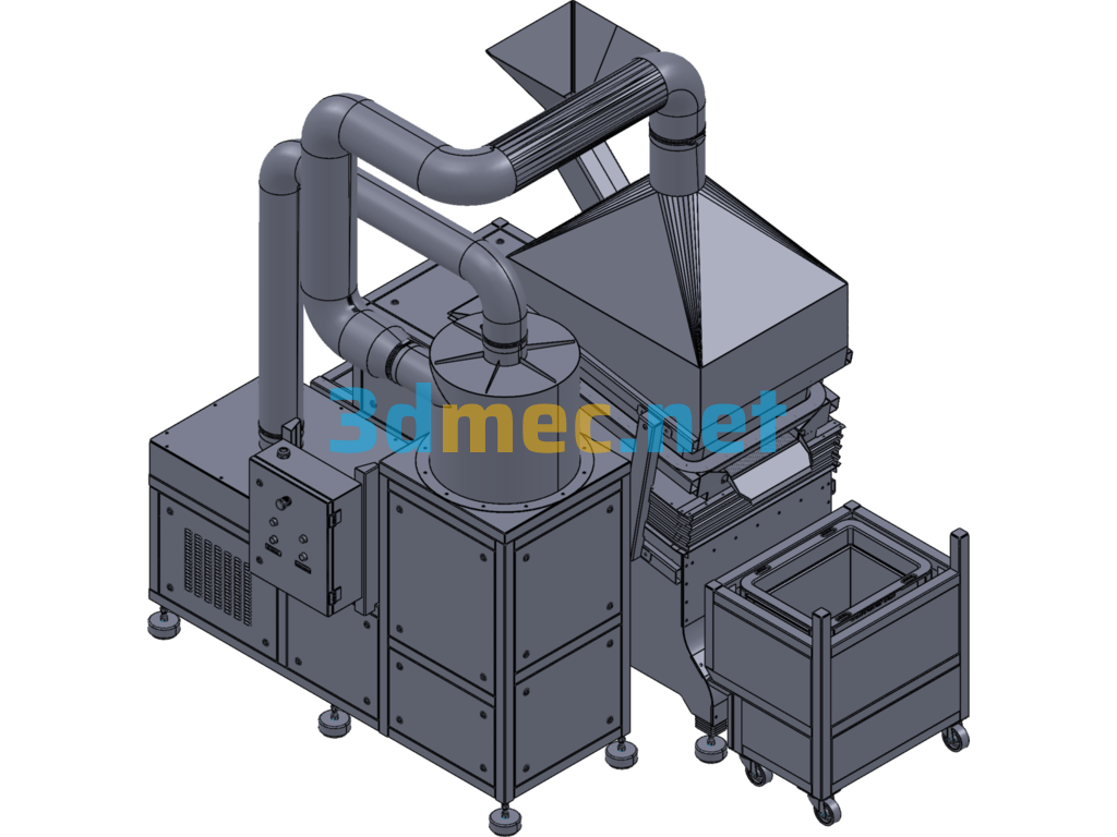 Gravity Meter Cable Copper Recovery Equipment - 3D Model SolidWorks Free Download