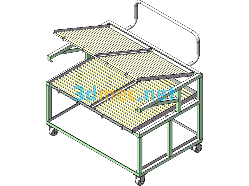 Transport Trolley - 3D Model SolidWorks Free Download