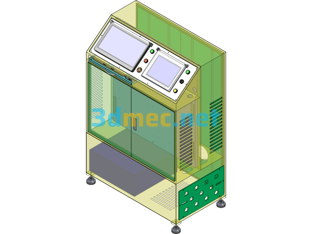 Standard Electrical Cabinet - 3D Model SolidWorks Free Download