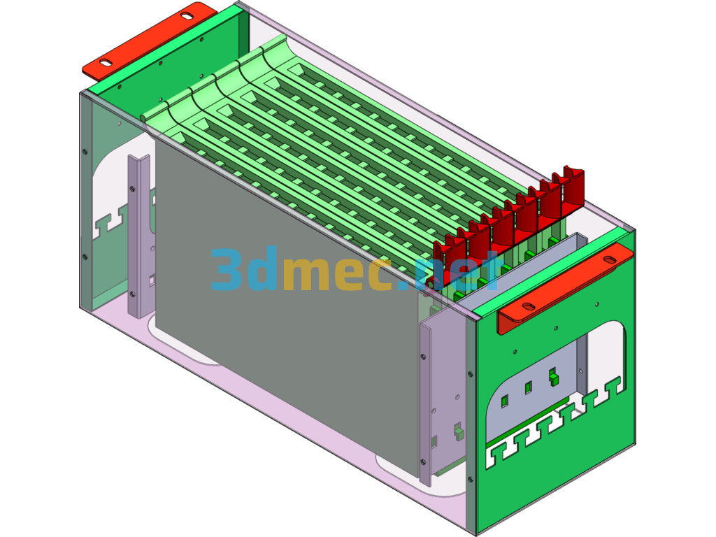 72 Core ODF Unit Box - 3D Model SolidWorks Free Download