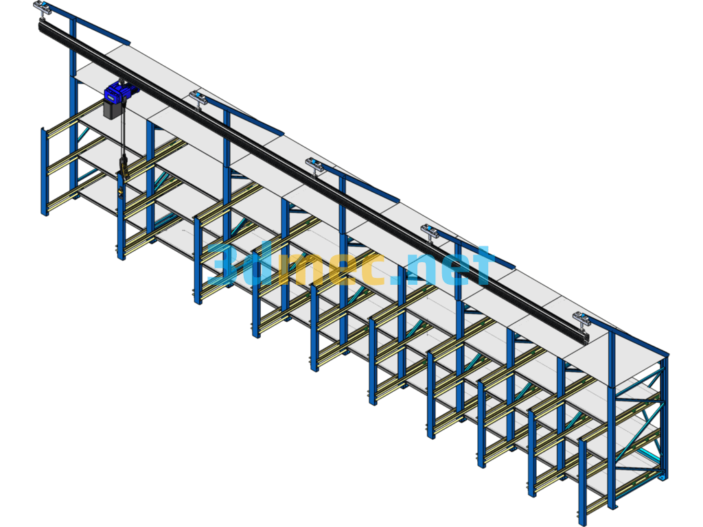 Drawer Shelves (Mold Racks) - 3D Model SolidWorks Free Download