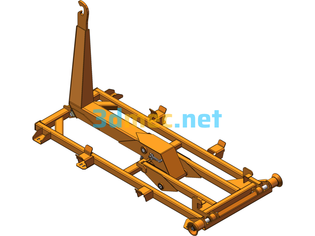 1 Ton Hook Arm - 3D Model SolidWorks Free Download