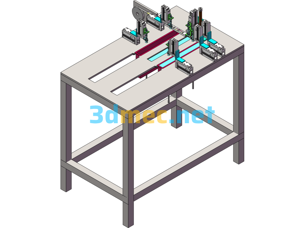 Cable Placement Machine - 3D Model SolidWorks Free Download