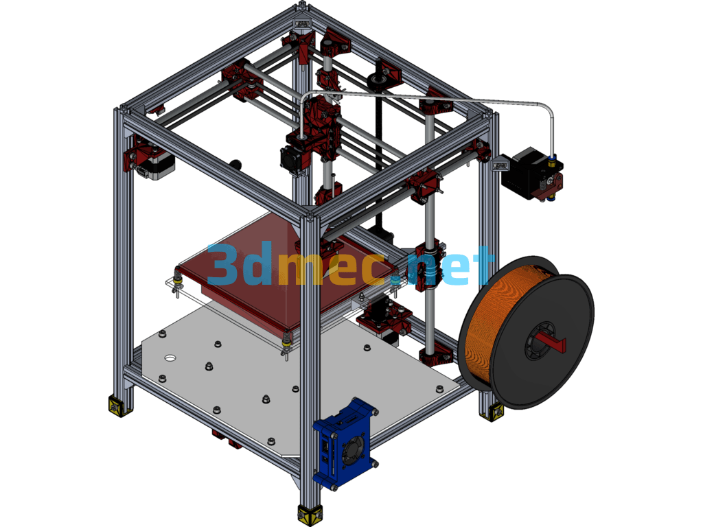 Rasbury Modular 3D Printer Model - 3D Model SolidWorks Free Download