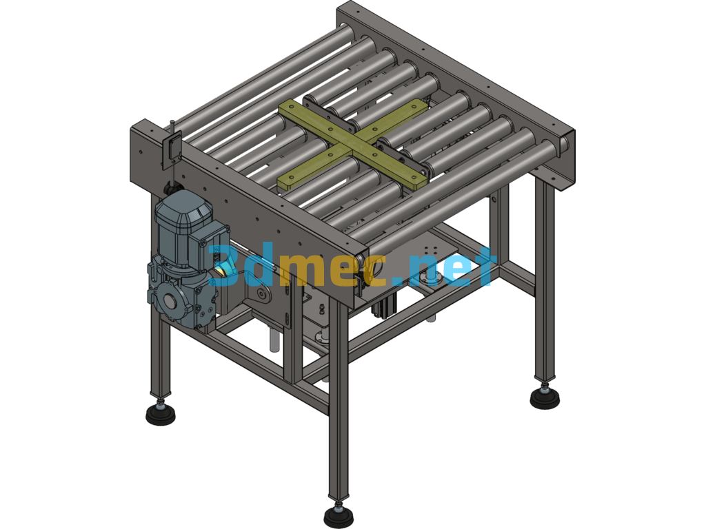 Lifting And Rotating Machine - 3D Model SolidWorks Free Download