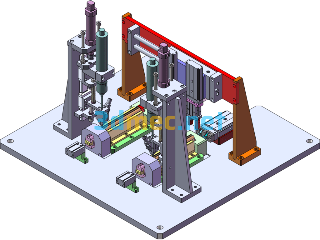 Hook Screw Machine - 3D Model SolidWorks Free Download