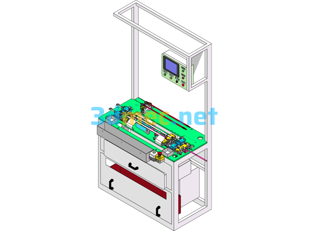 Sheath, Casing Oil Injection Assembly Equipment - 3D Model SolidWorks Free Download