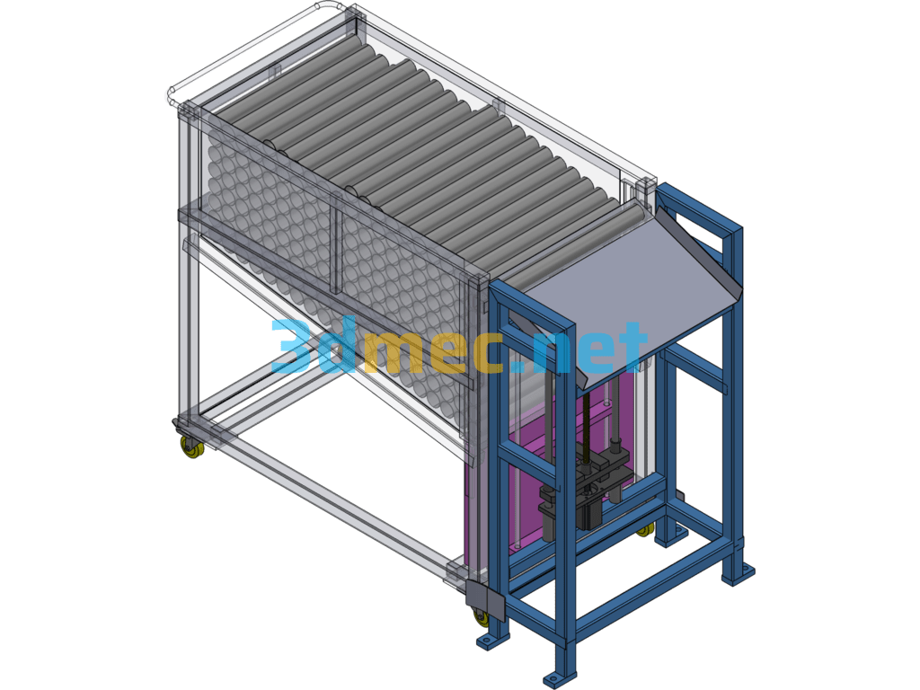 The Smoke Pipe Has A Material Distribution Mechanism - 3D Model SolidWorks Free Download