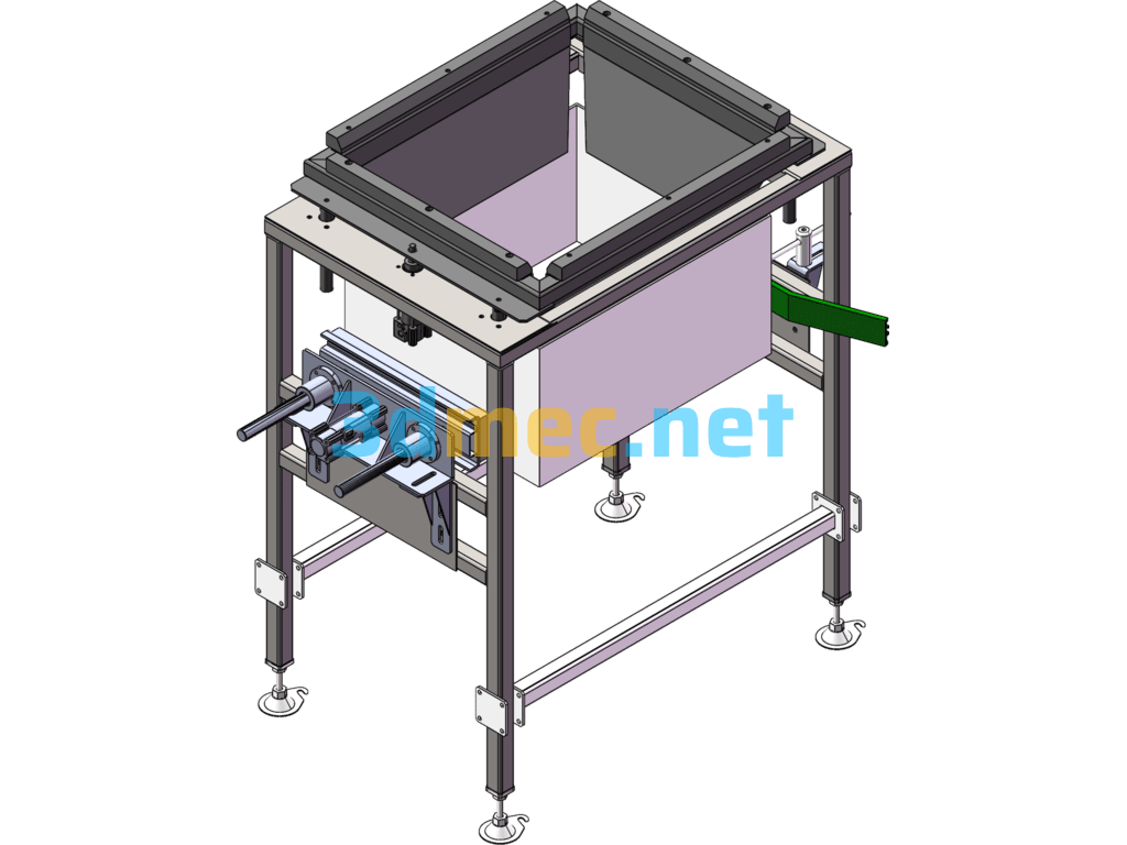 Packing Positioning Mechanism Automatic Packing Support Mechanism - 3D Model SolidWorks Free Download