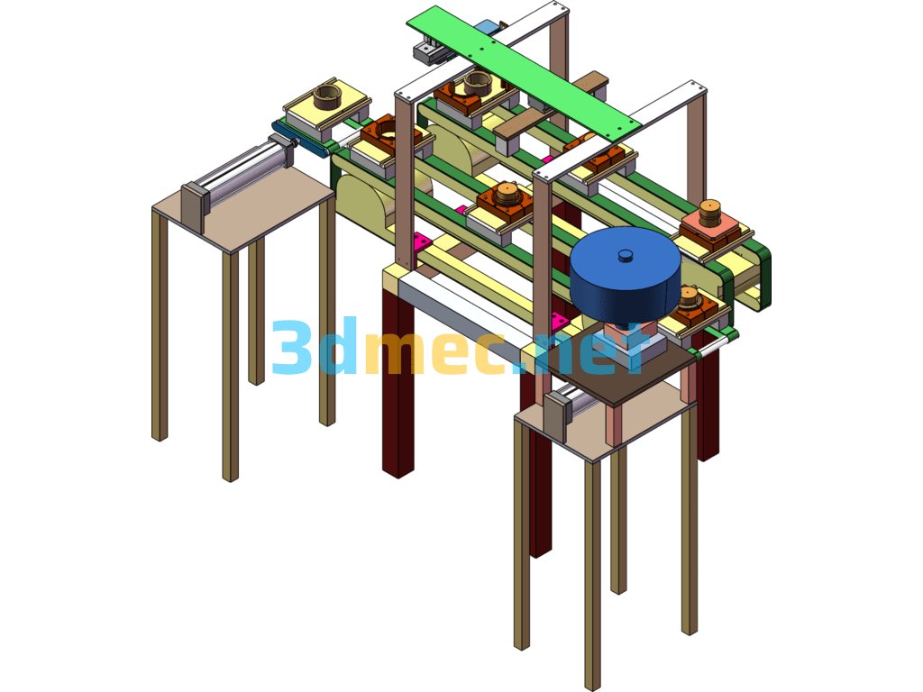 Taro Ring Processing Machine - 3D Model SolidWorks Free Download