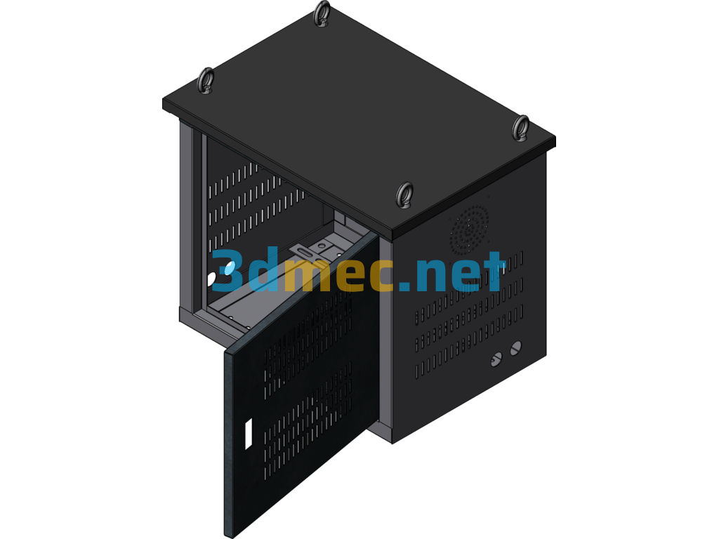 30KVA-550x500x400 Motor Box - 3D Model SolidWorks Free Download