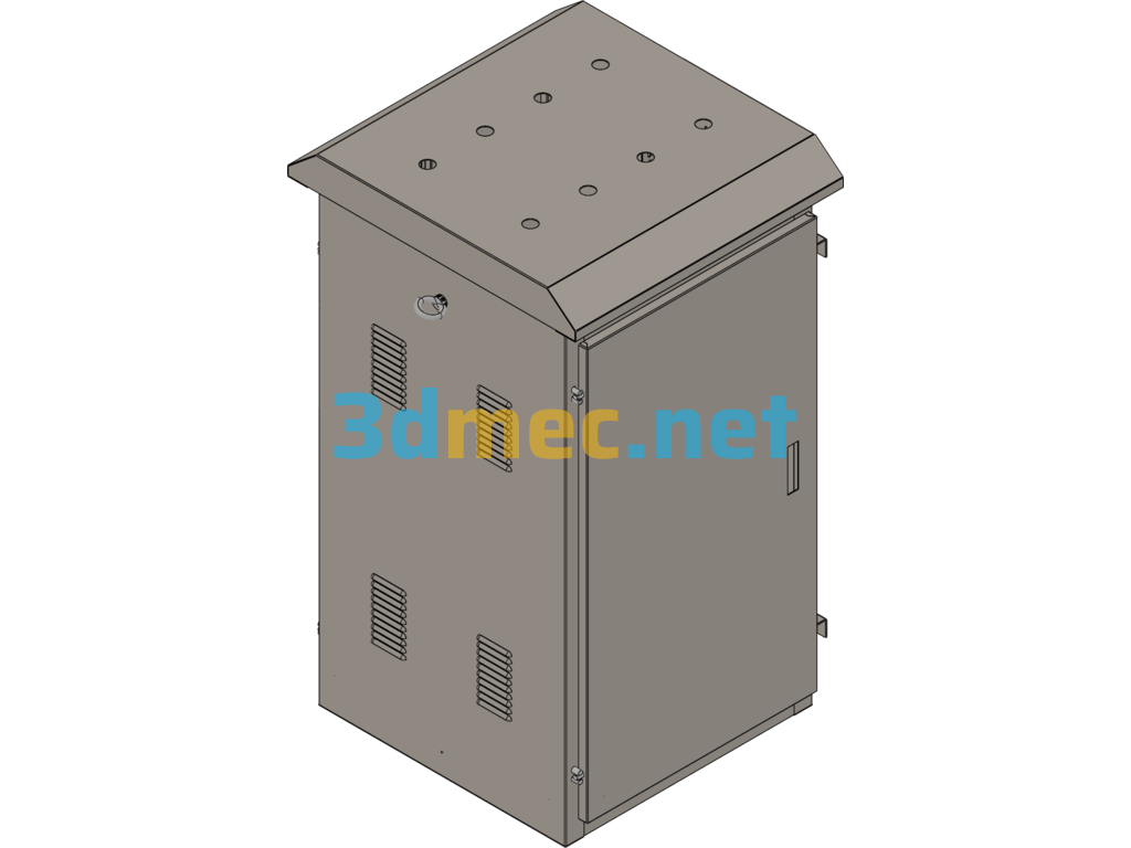 100KV Reactive Dynamic Compensation Box - 3D Model SolidWorks Free Download