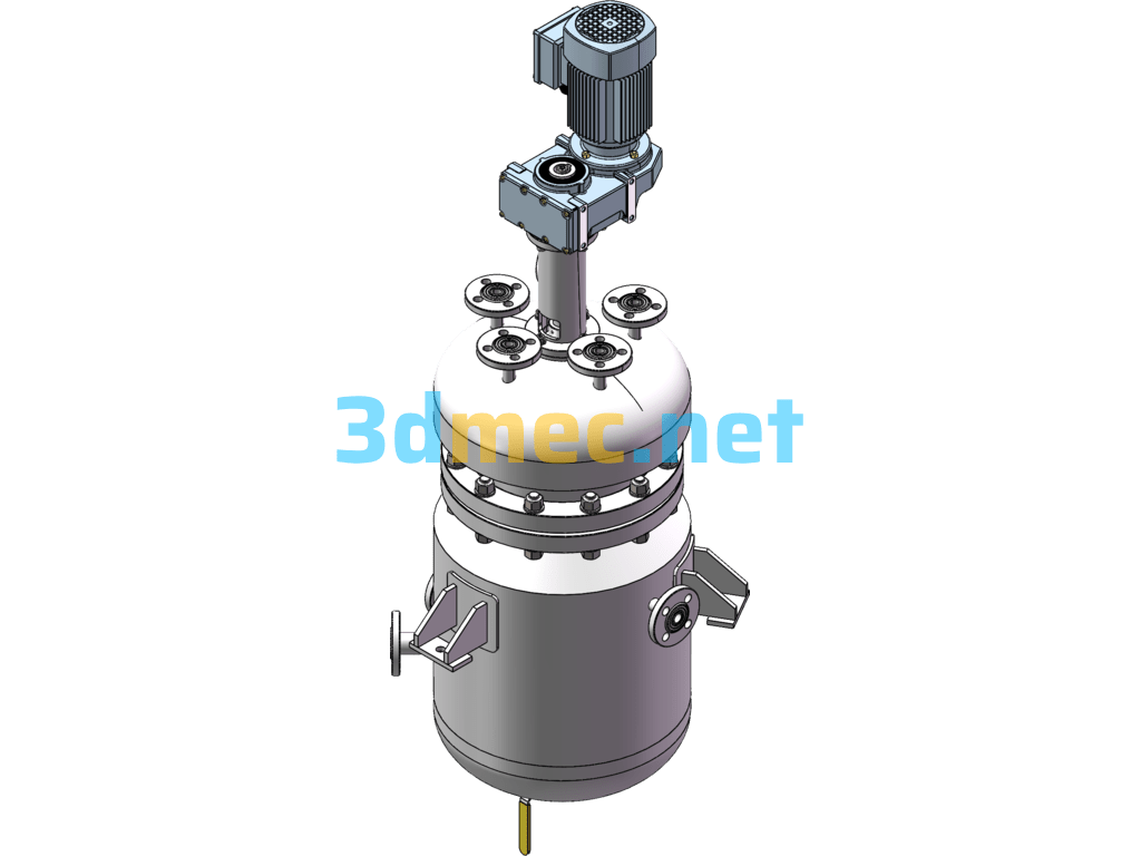 25L Reactor - 3D Model SolidWorks Free Download