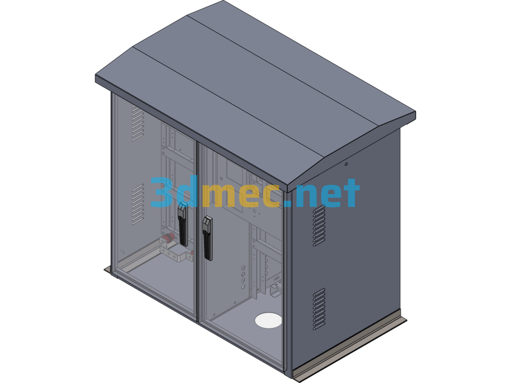 Sheet Metal Cabinet APF50-JP Cabinet - 3D Model SolidWorks Free Download