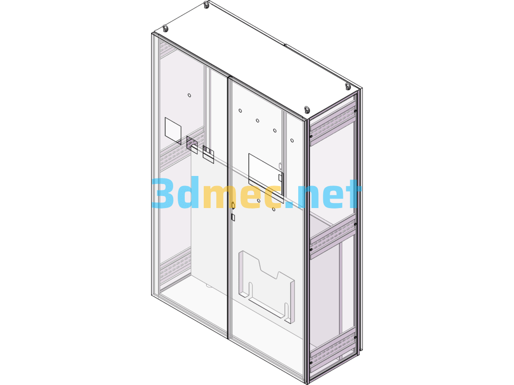 Sheet Metal Cabinet Electrical Cabinet - 3D Model SolidWorks Free Download