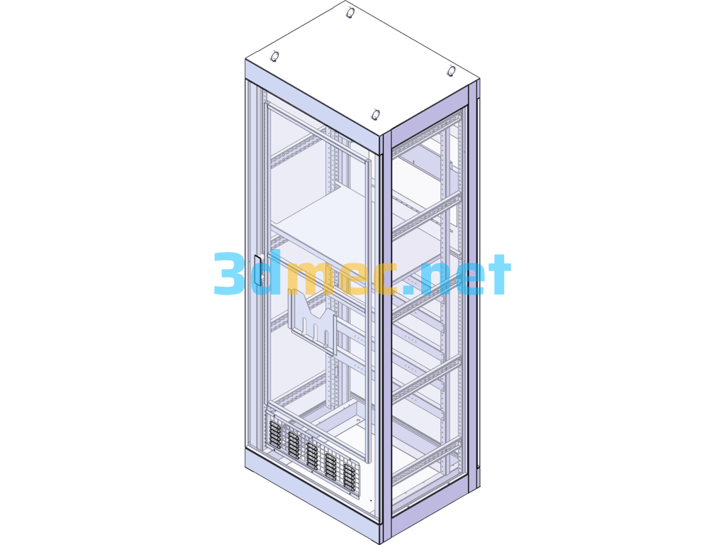 Sheet Metal Cabinet Electrical Control Cabinet - 3D Model SolidWorks Free Download