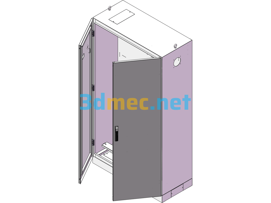 Sheet Metal Cabinets And Power Cabinets - 3D Model SolidWorks Free Download